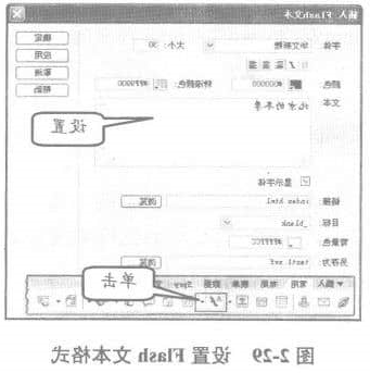 设置flash文本格式